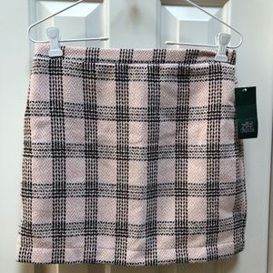 NWT Wild Fable pink plaid mini skirt